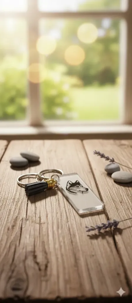 porte clés acrylique